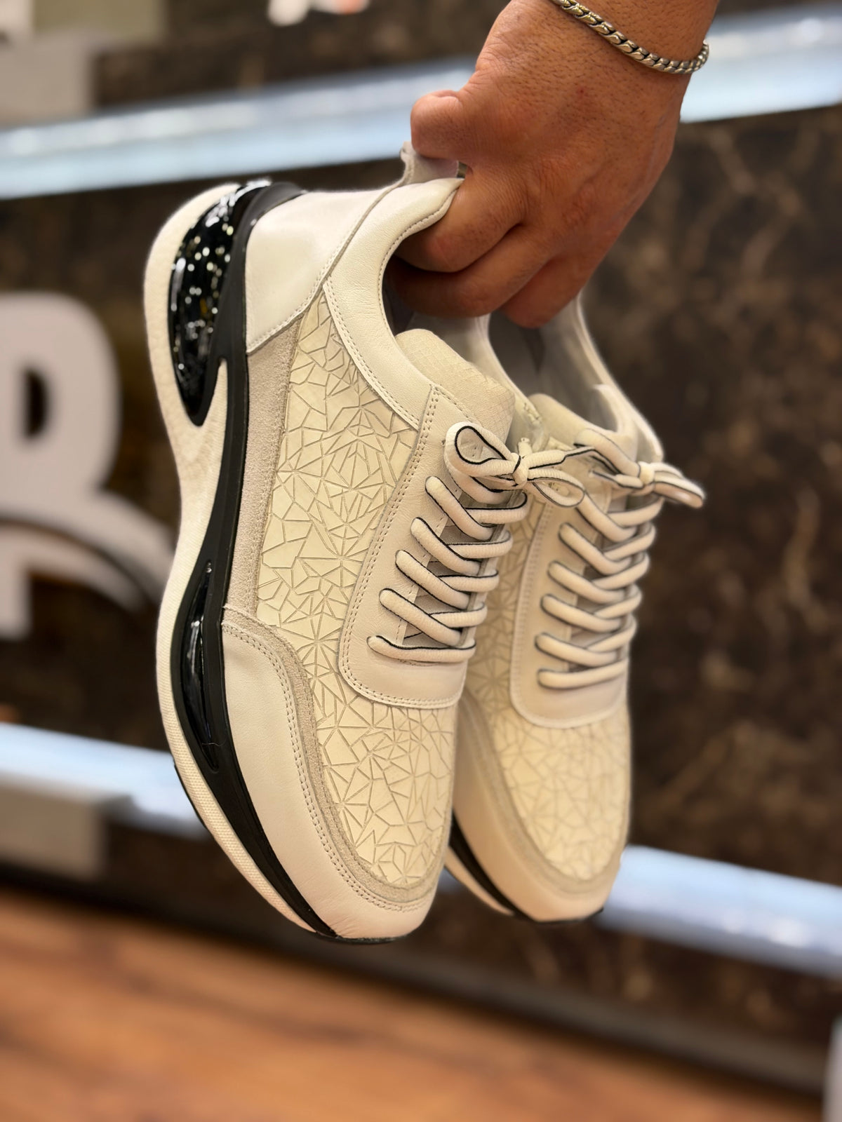 1074 Hakiki Deri Erkek Sneakers Eva