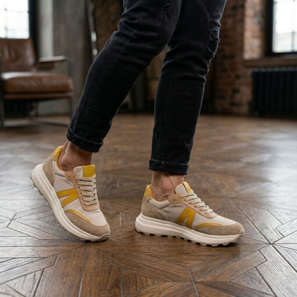 2031  Hakiki Deri Erkek Sneakers Eva