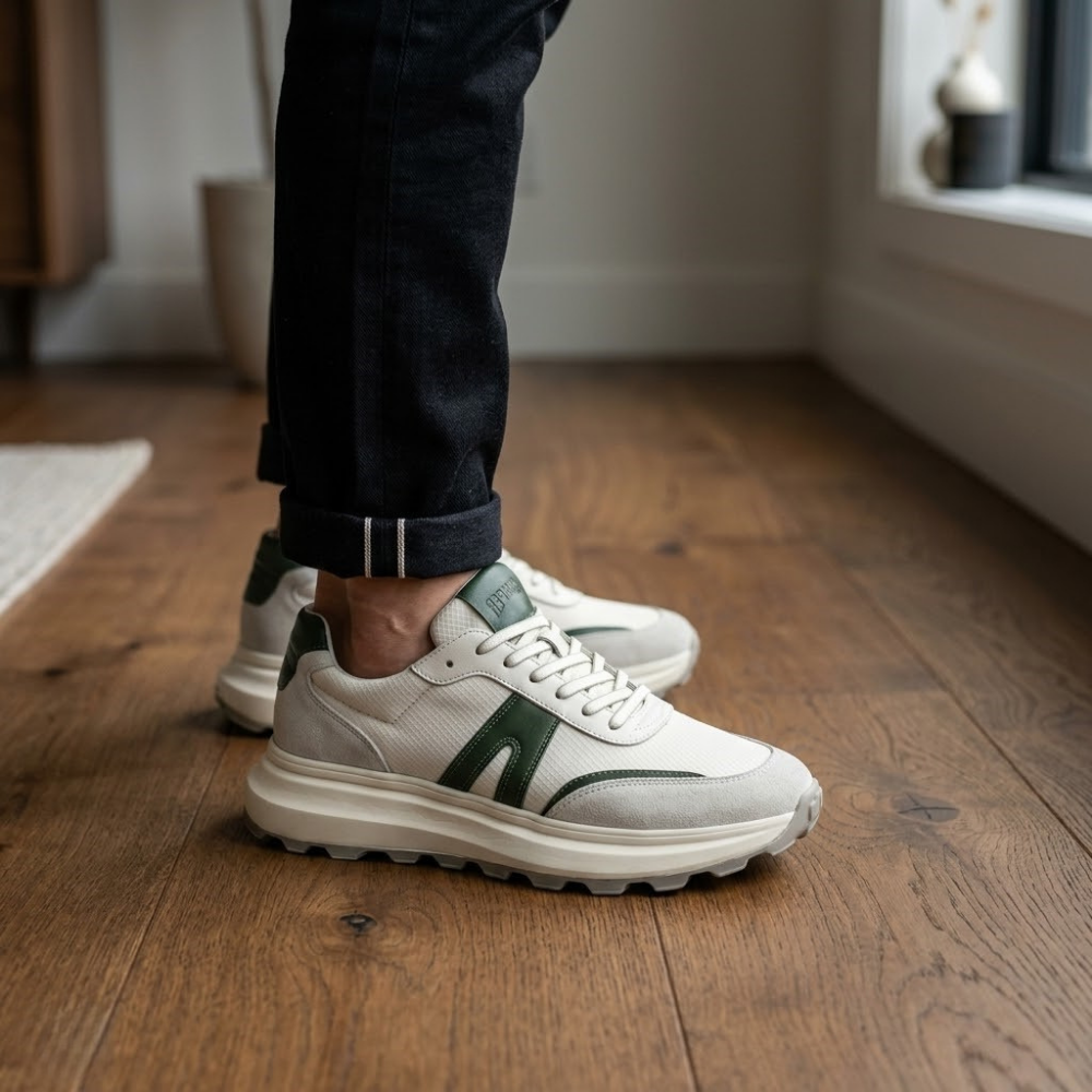 2031  Hakiki Deri Erkek Sneakers Eva