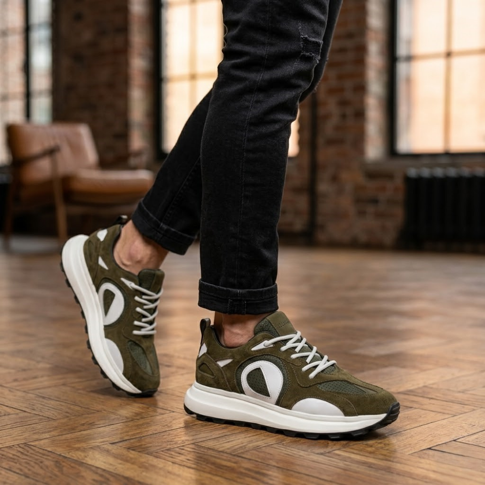 2012  Hakiki Deri Erkek Sneakers