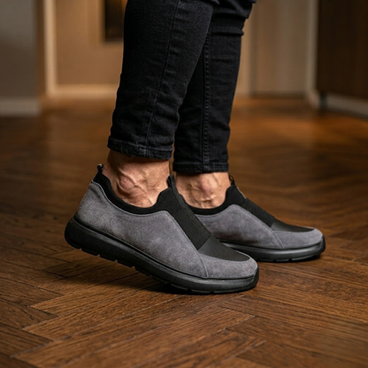 1106 Siyah Hakiki Deri Erkek Sneakers